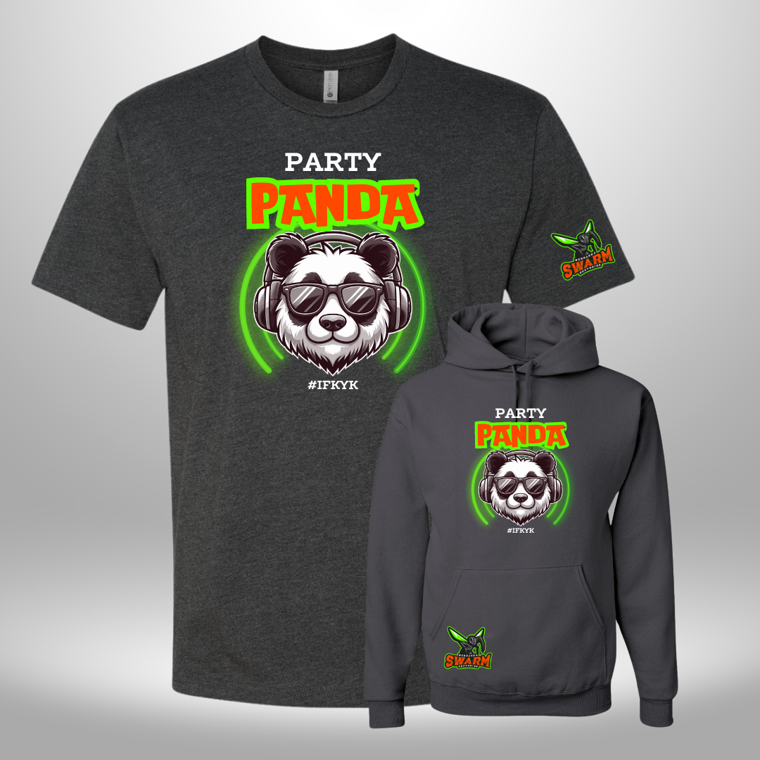 SPIRIT SWARM PARTY PANDA T-SHIRT & HOODIE