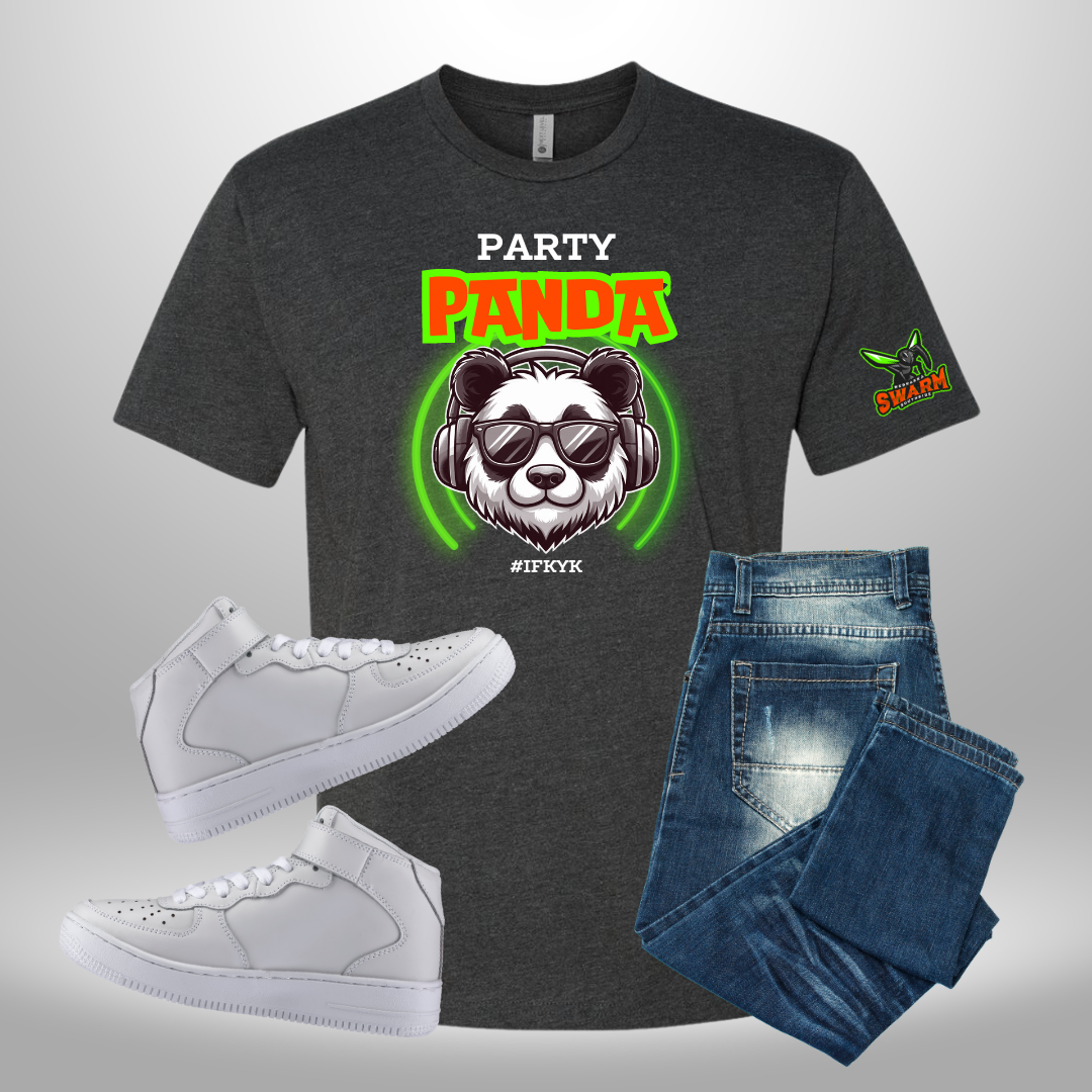 SPIRIT SWARM PARTY PANDA T-SHIRT & HOODIE