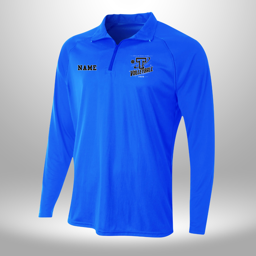 PAPILLION MIDDLE SCHOOL VOLLEYBALL PERFORMANCE QTR ZIP