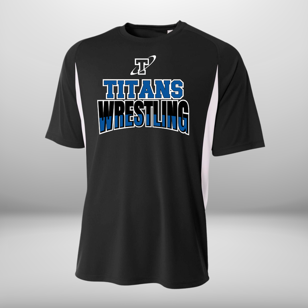 Titan Wrestling Performance Color Block T-Shirt