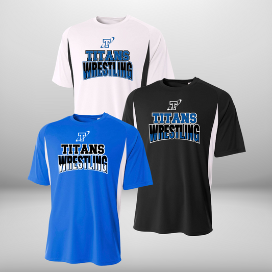 Titan Wrestling Performance Color Block T-Shirt