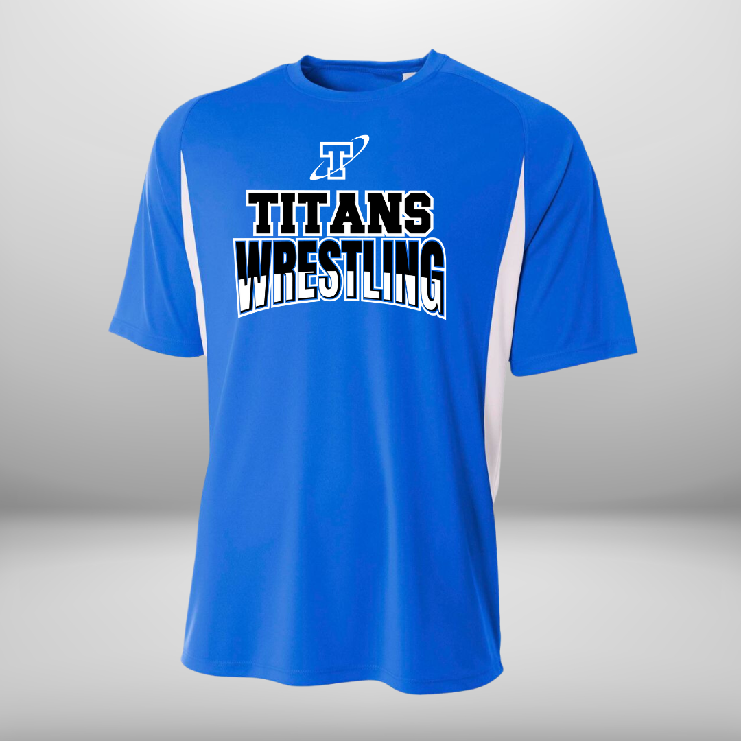 Titan Wrestling Performance Color Block T-Shirt