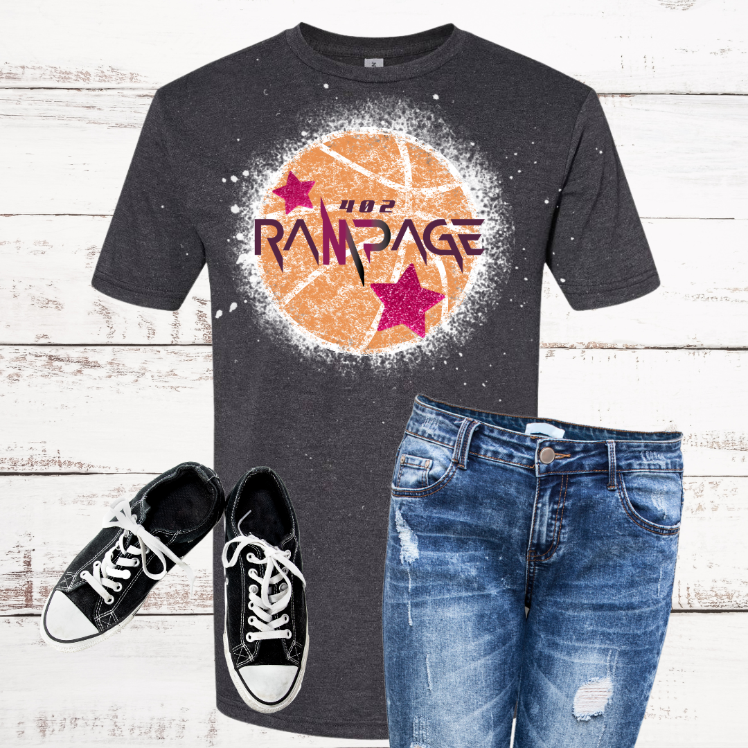 402 Rampage Basketball Logo T-Shirt