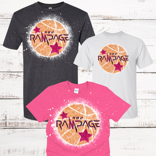 402 Rampage Basketball Logo T-Shirt