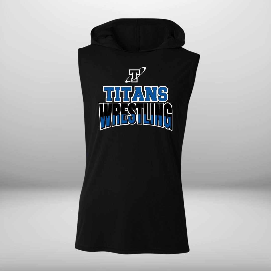 Titan Wrestling Performance Sleeveless Hooded T-Shirt