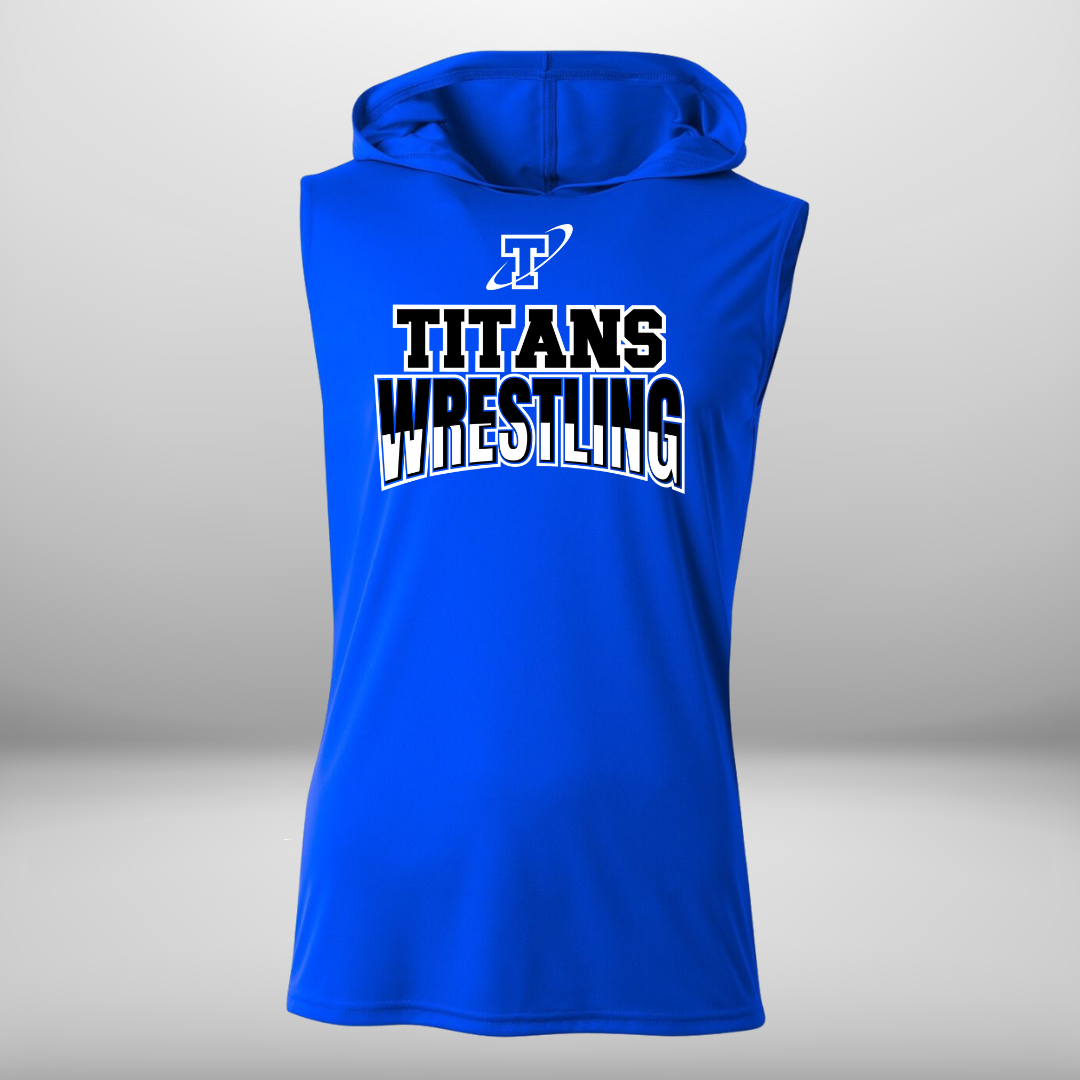 Titan Wrestling Performance Sleeveless Hooded T-Shirt