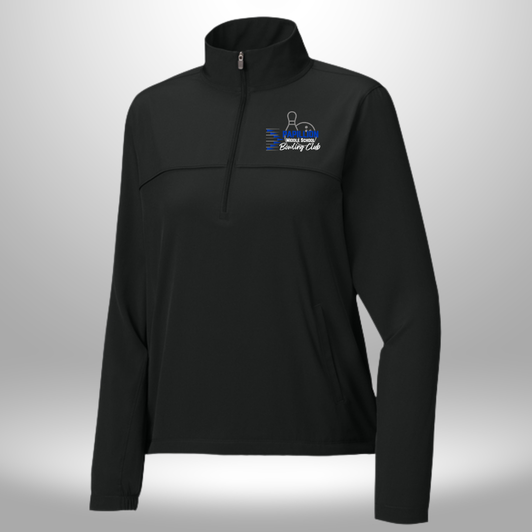 Papillion Middle School Bowling Women's Half Zip Jacket