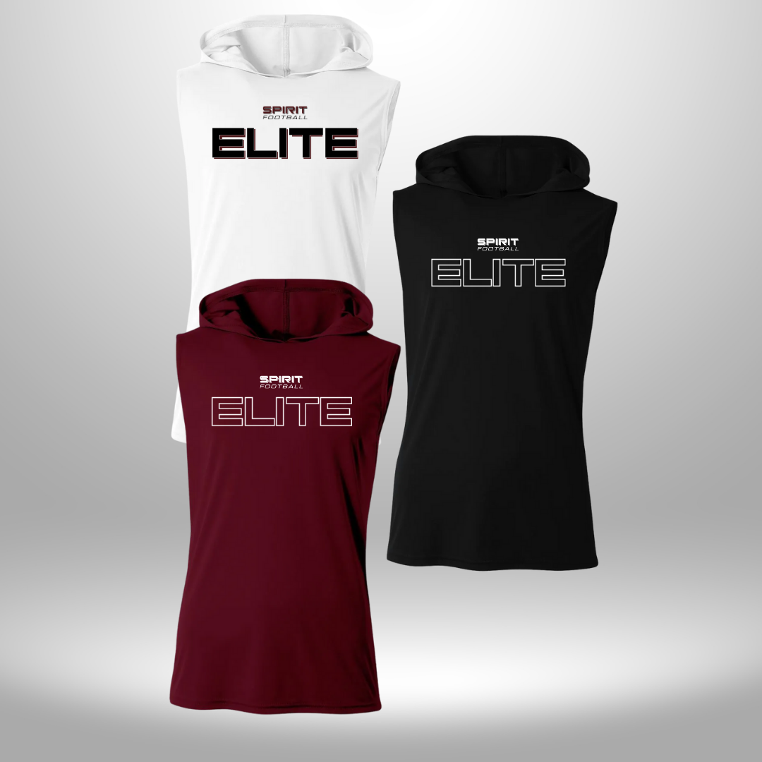 Spirit Football Elite Performance Sleeveless Hooded T-Shirt