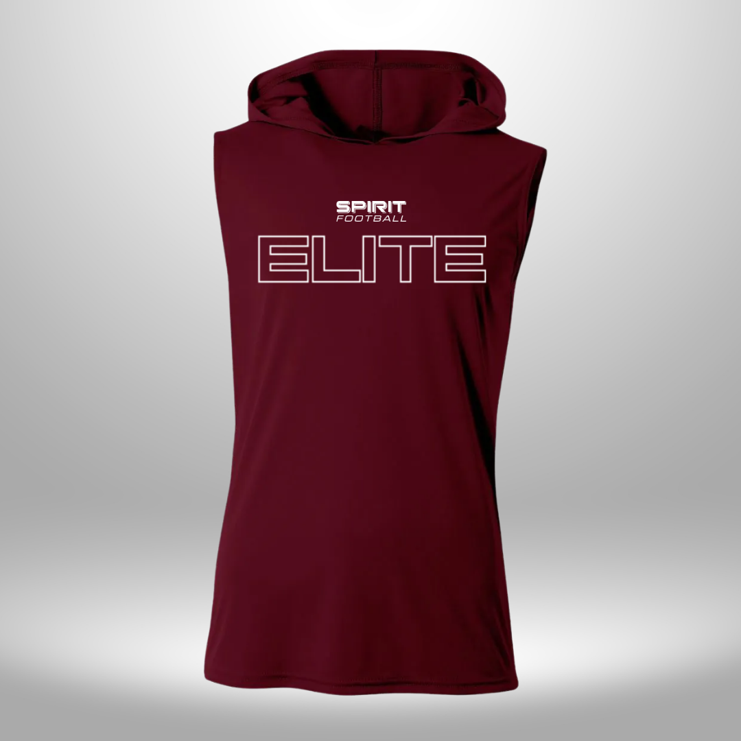 Spirit Football Elite Performance Sleeveless Hooded T-Shirt