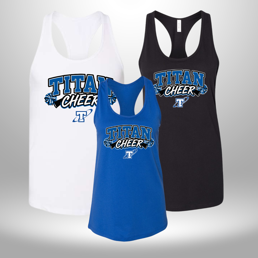 PAPILLION TITANS CHEER T-SHIRT, LONG SLEEVE T-SHIRT, SWEATSHIRT, OR HOODIE