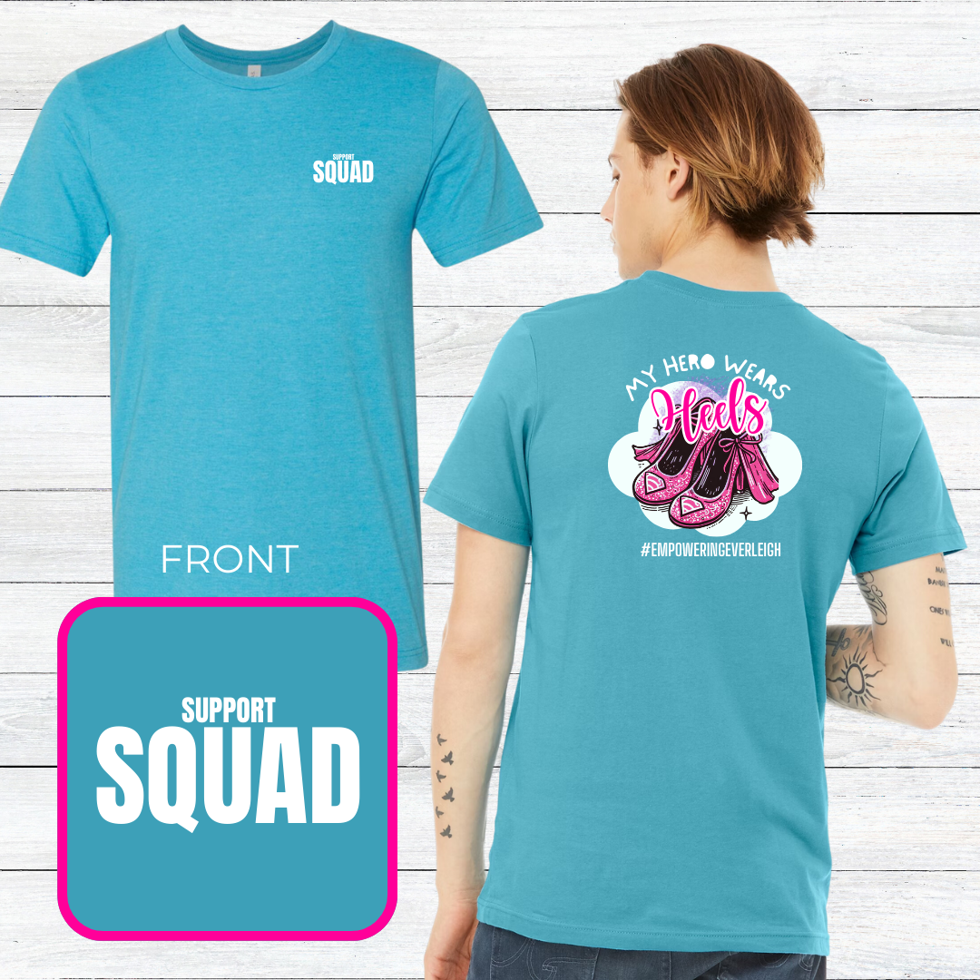 Empowering Everleigh "SUPPORT SQUAD" Heather T-Shirt