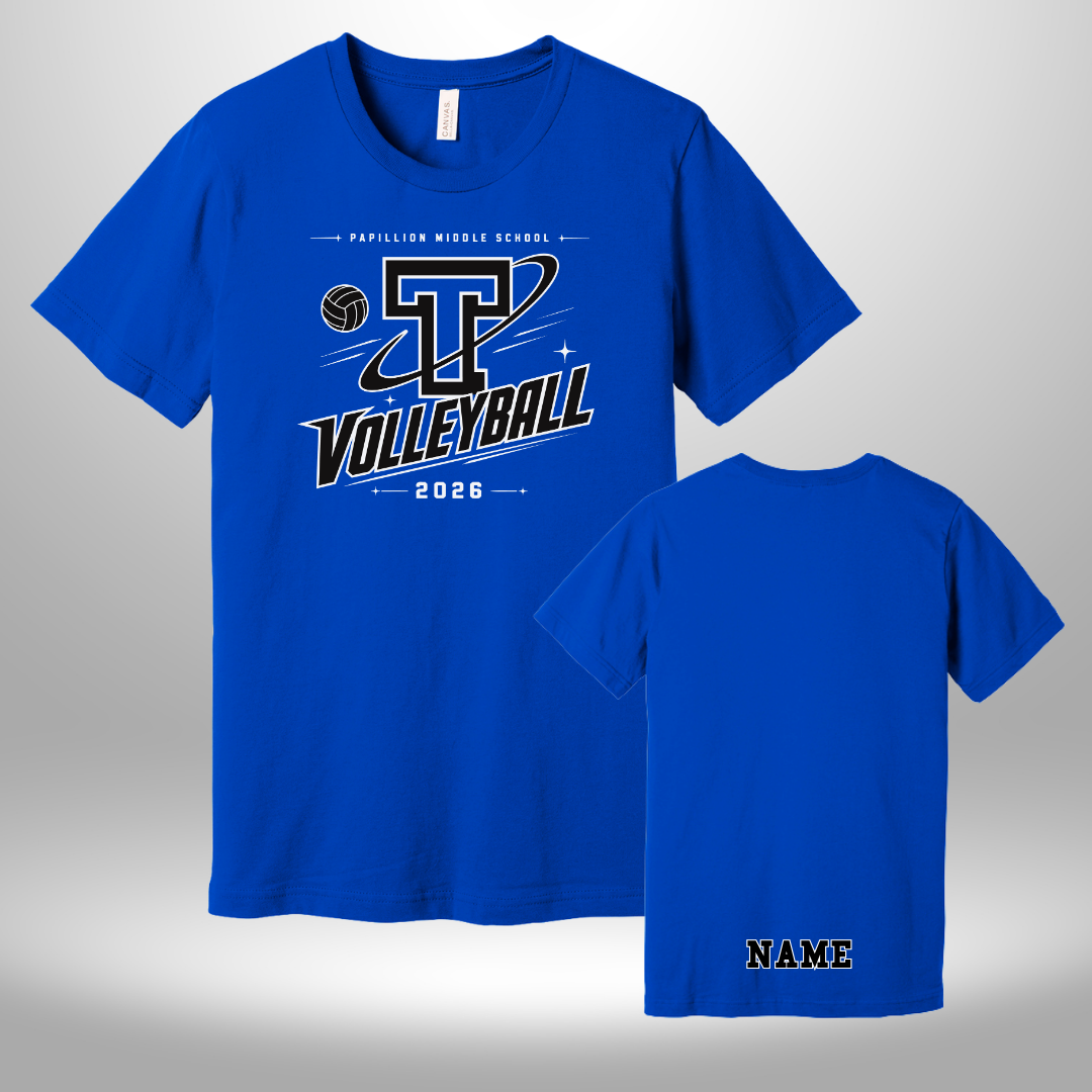 PAPILLION MIDDLE SCHOOL VOLLEYBALL TSHIRT