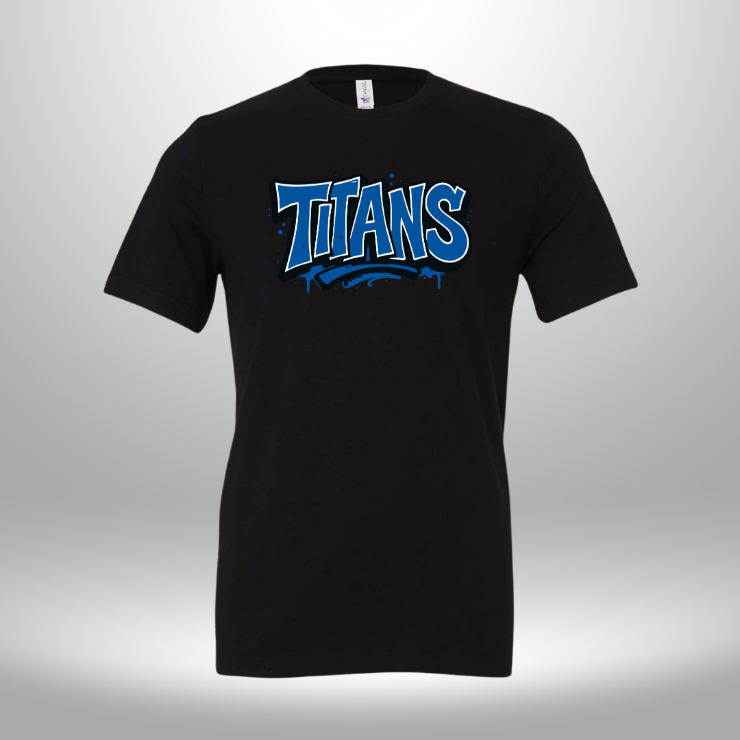 PAPILLION TITANS GRAFFITI T-SHIRT, LONG SLEEVE T-SHIRT, SWEATSHIRT, OR HOODIE