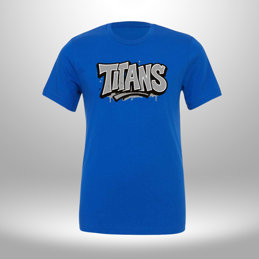 PAPILLION TITANS GRAFFITI T-SHIRT, LONG SLEEVE T-SHIRT, SWEATSHIRT, OR HOODIE