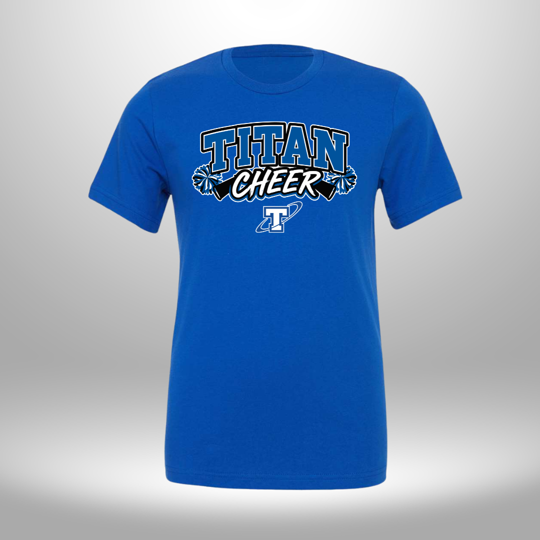 PAPILLION TITANS CHEER T-SHIRT, LONG SLEEVE T-SHIRT, SWEATSHIRT, OR HOODIE