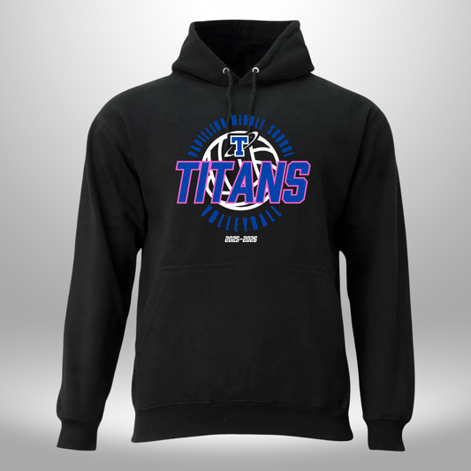 PAPILLION MIDDLE SCHOOL VOLLEYBALL HOODIE