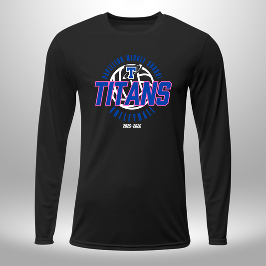 PAPILLION MIDDLE SCHOOL VOLLEYBALL LONG SLEEVE PERFORMANCE TSHIRT