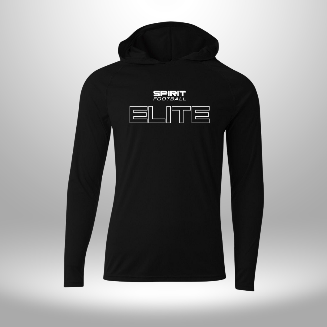 Spirit Football Elite Performance Long Sleeve Hooded T-Shirt