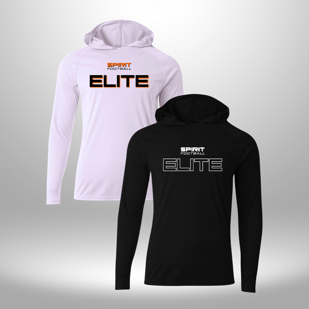 Spirit Football Elite Performance Long Sleeve Hooded T-Shirt