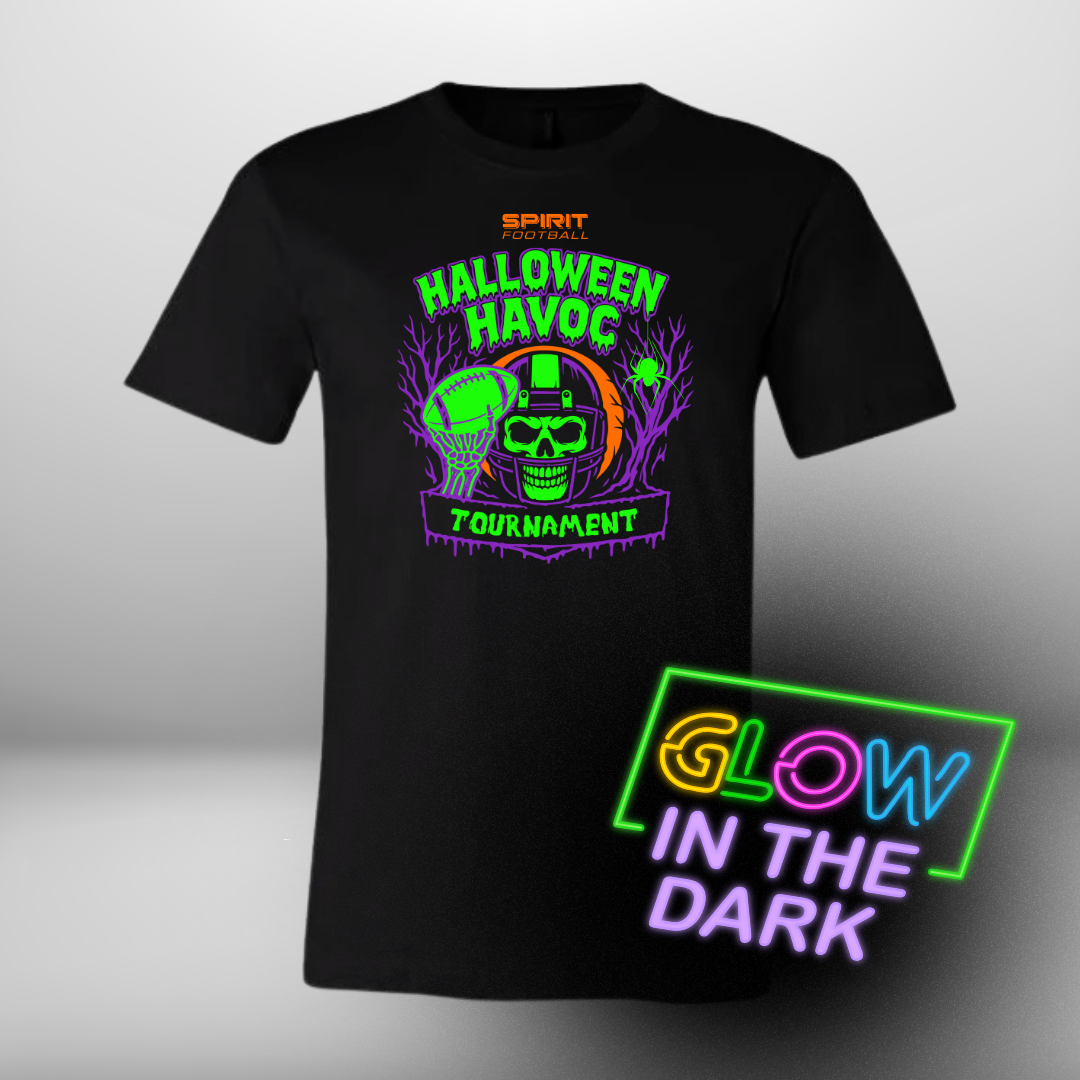 Spirit Football Glow In the Dark Halloween Havoc T-Shirt Or Hoodie