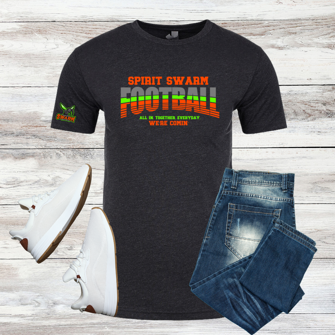 SPIRIT SWARM FOOTBALL - ALL IN T-SHIRT & HOODIE