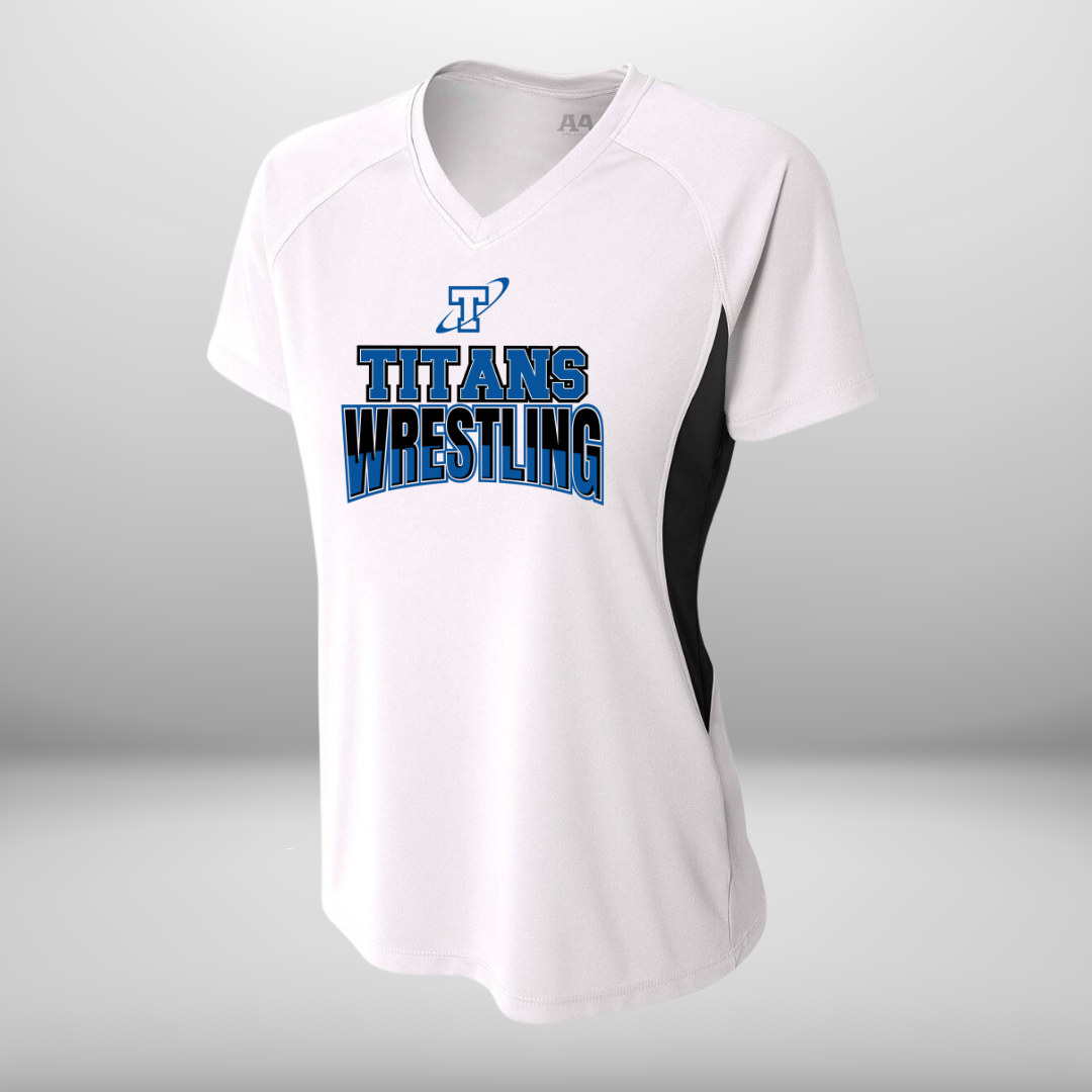 Titan Wrestling Women's Color Block Performance T-Shirt