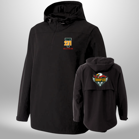 TROOP 231 Half Zip Pullover Windbreaker
