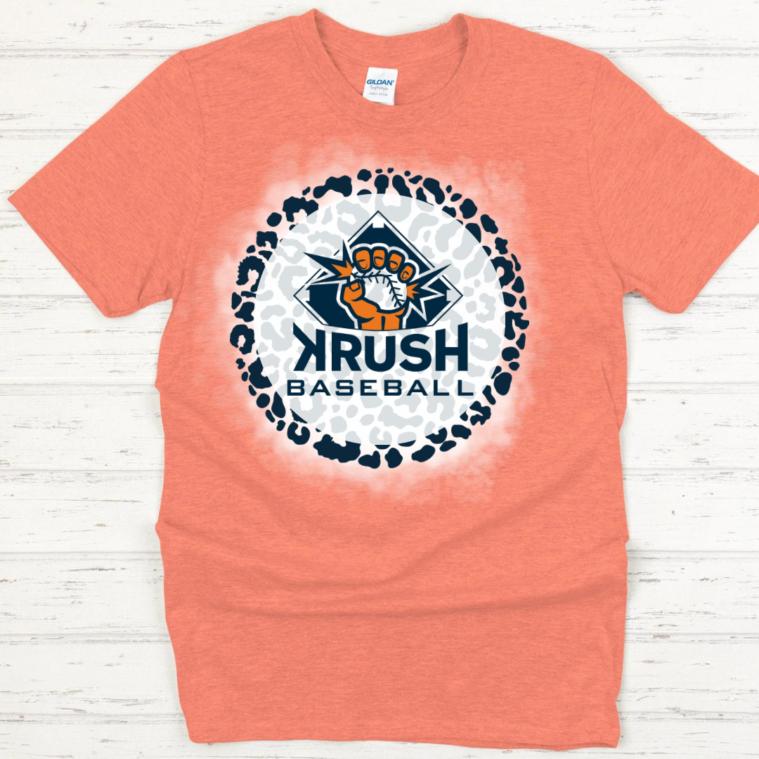 Krush Leopard Logo Bleached Shirt