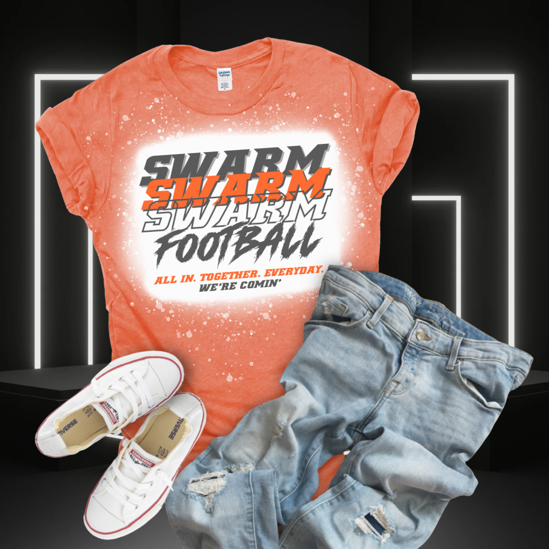 Swarm Sports Academy Triple Swarm Logo Bleached Shirt