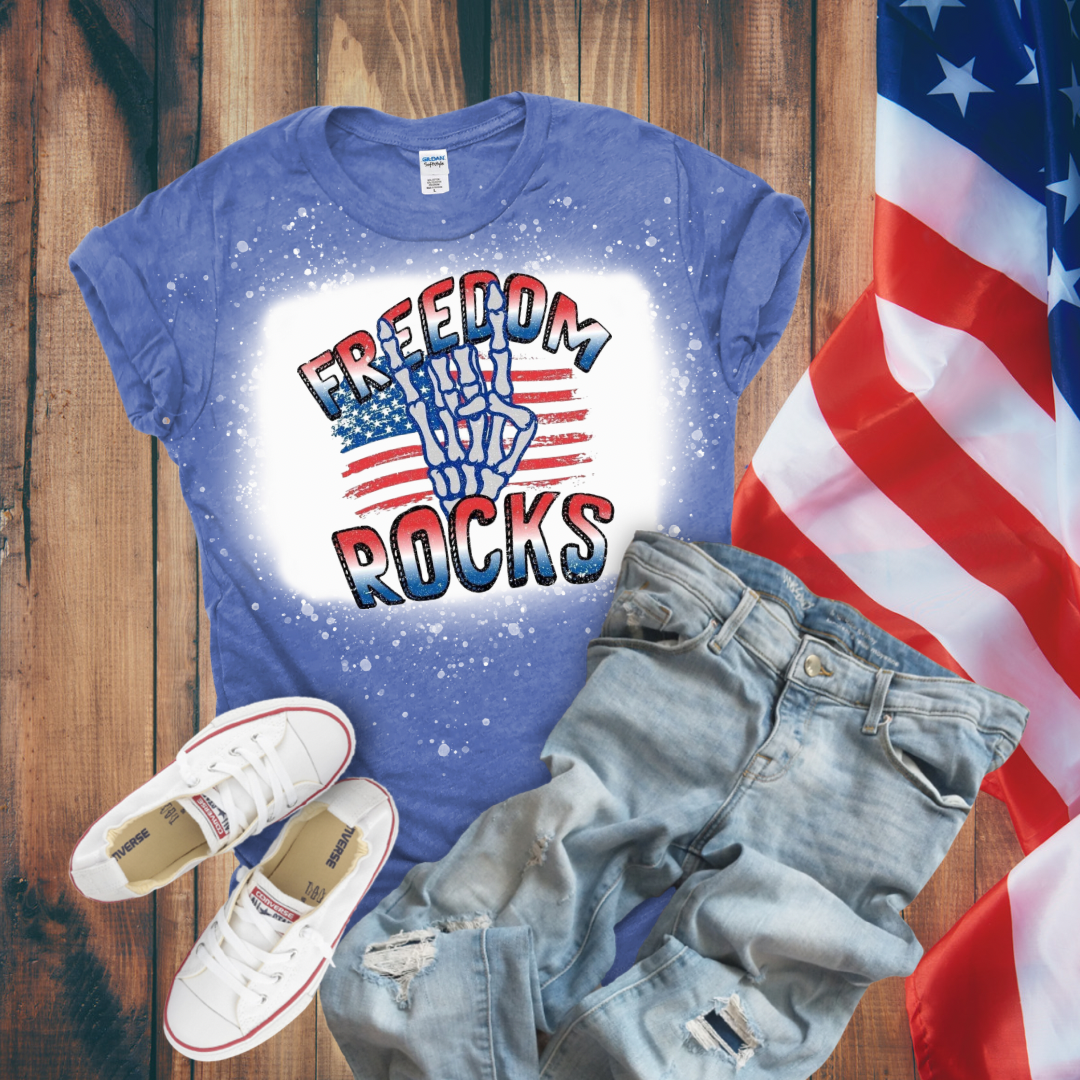 Freedom Rocks Bleached T-Shirt