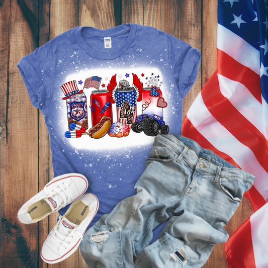 Patriotic Beers Bleached T-Shirt