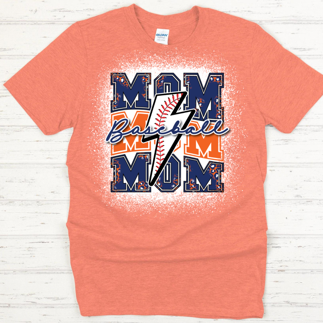 Krush Baseball Mom Bleached Shirt