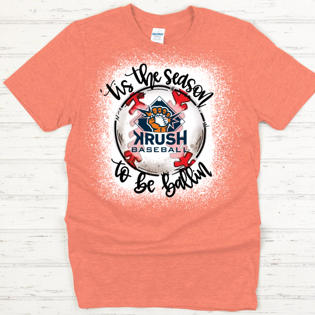 Krush Baseball ‘Tis the Season Bleached Shirt