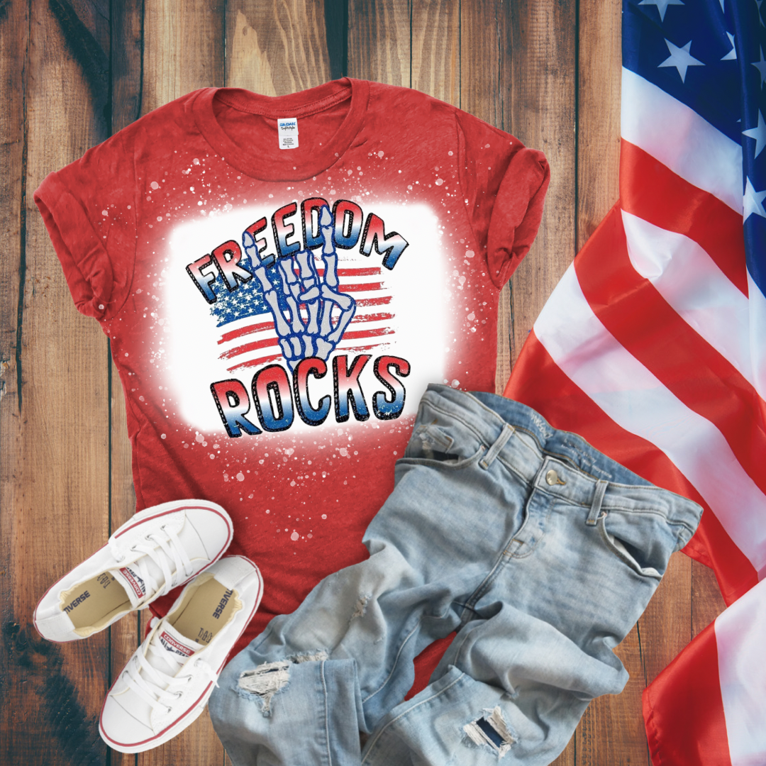 Freedom Rocks Bleached T-Shirt