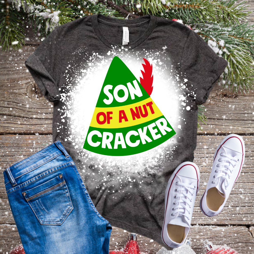 Elf, Son of a Nutcracker Bleached T-Shirt