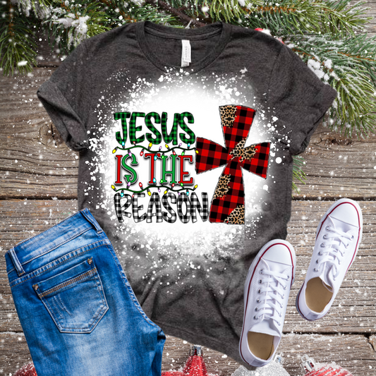 Jesus is the Reason For The Season Bleached T-Shirt