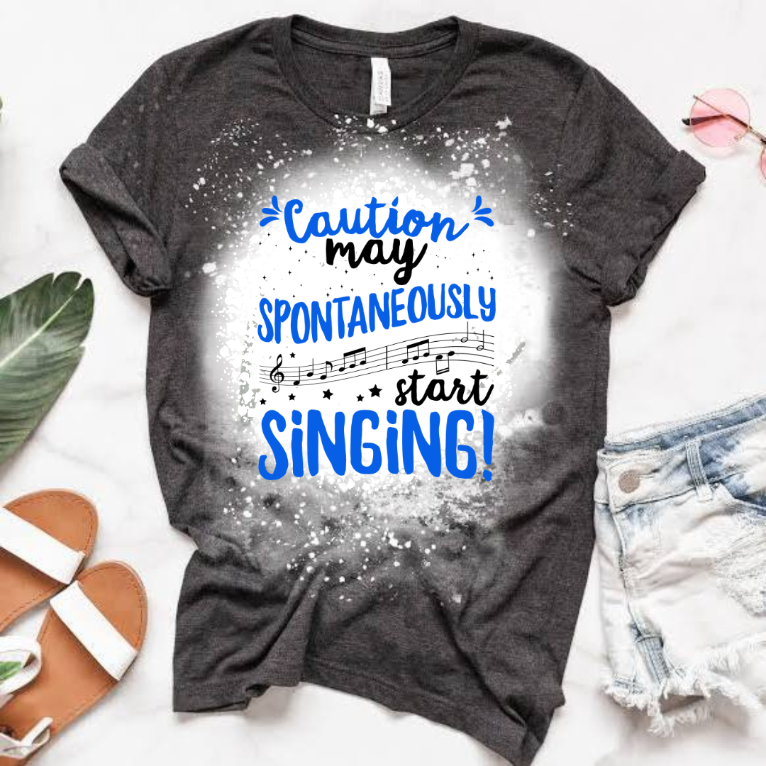 Spontaneous Singer Bleached T-Shirt