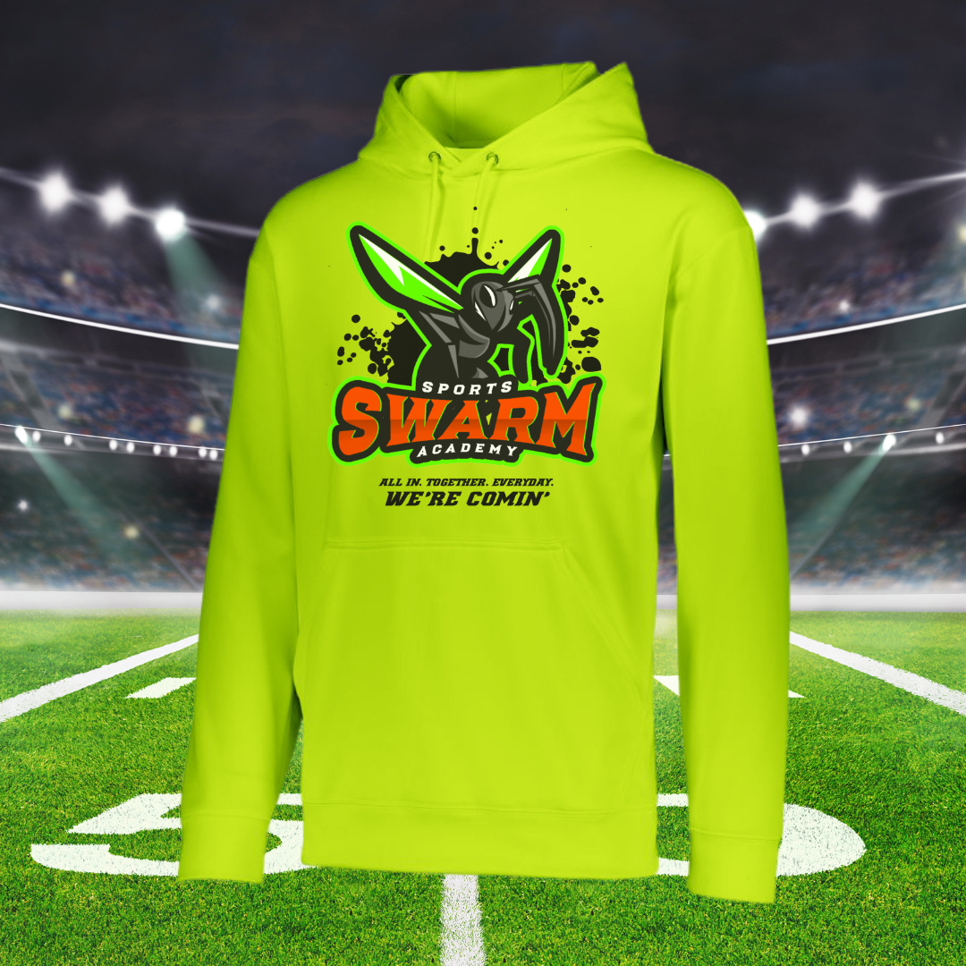 Swarm Sports Academy Logo Performance Hoodie