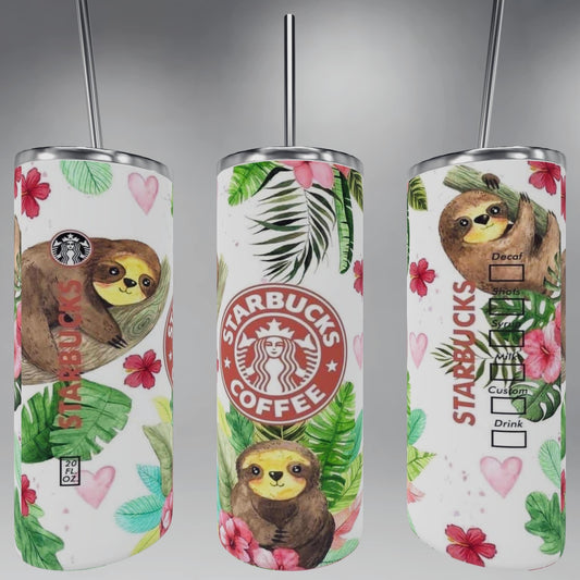 Sloth Starbucks 20oz Hydro Tumbler