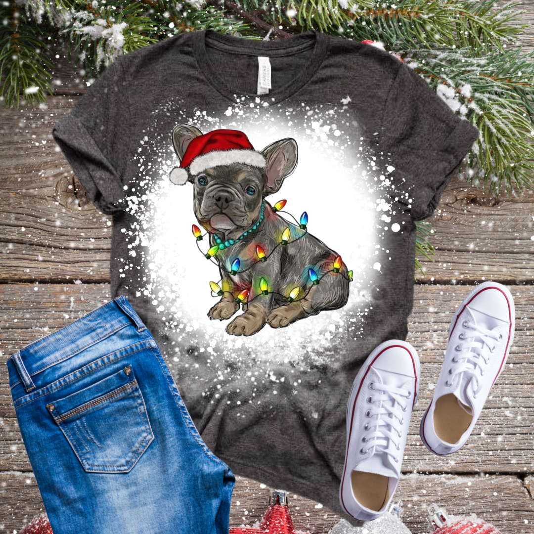 French bulldog 2025 christmas t shirt